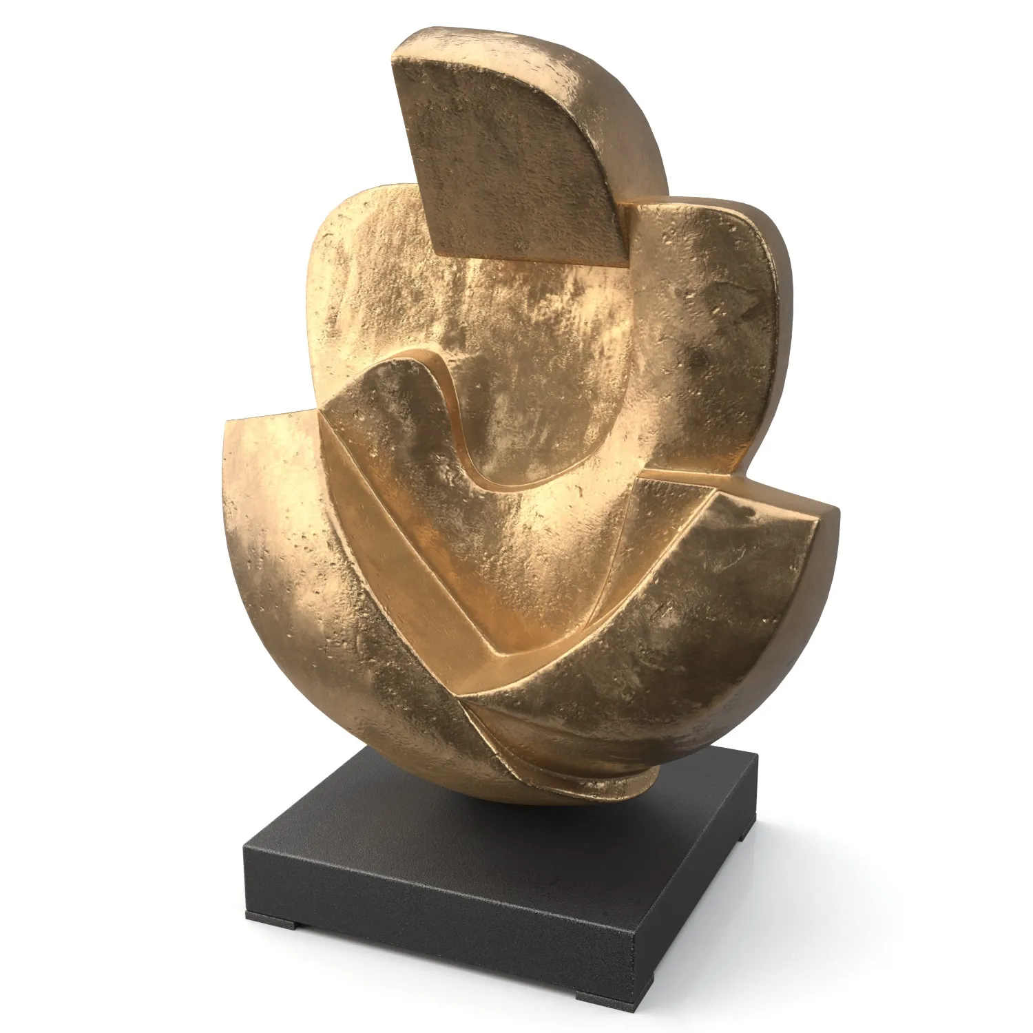 Gardeco Unconditional Love Bronze Sculpture PBR 3D Model_06